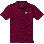 Męskie polo Calgary z krótkim rękawem, xl, czerwony