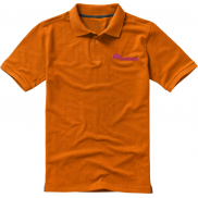 Męskie polo Calgary z krótkim rękawem, xxl, pomarańczowy