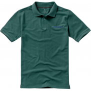 Męskie polo Calgary z krótkim rękawem, xl, zielony