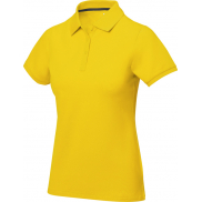 Damskie polo Calgary z krótkim rękawem, s, żółty