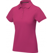 Damskie polo Calgary z krótkim rękawem, s, różowy