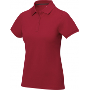 Damskie polo Calgary z krótkim rękawem, xl, czerwony