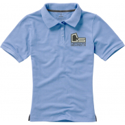 Damskie polo Calgary z krótkim rękawem, xs, niebieski
