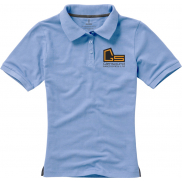 Damskie polo Calgary z krótkim rękawem, xxl, niebieski