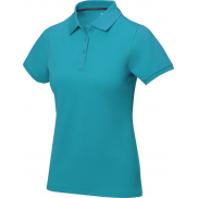 Damskie polo Calgary z krótkim rękawem, m, niebieski