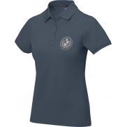 Damskie polo Calgary z krótkim rękawem, l, niebieski