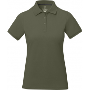 Damskie polo Calgary z krótkim rękawem, l, zielony