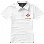 Damskie polo Markham z krótkim rękawem ze stretchu, xs, biały