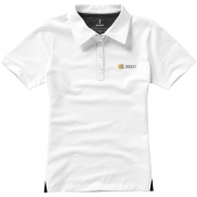Damskie polo Markham z krótkim rękawem ze stretchu, m, biały