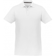 Helios - koszulka męska polo z krótkim rękawem, l, biały
