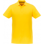 Helios - koszulka męska polo z krótkim rękawem, xl, żółty