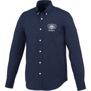 Męska koszula Vaillant z tkaniny Oxford z długim rękawem, 3xl, niebieski