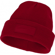 Czapka typu beanie Boreas z naszywką, czerwony