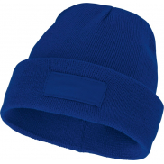 Czapka typu beanie Boreas z naszywką, niebieski