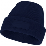 Czapka typu beanie Boreas z naszywką, niebieski