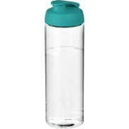 Bidon H2O Vibe o pojemności 850 ml z otwieranym wieczkiem, biały, niebieski