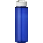 Bidon H2O Vibe o pojemności 850 ml z wieczkiem z dzióbkiem, niebieski, biały