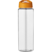 Bidon H2O Vibe o pojemności 850 ml z wieczkiem z dzióbkiem, biały, pomarańczowy