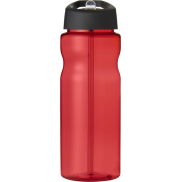 Bidon H2O Eco o pojemności 650 ml z wieczkiem z dzióbkiem, czerwony, czarny