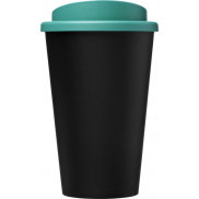 Kubek Americano Eco z recyklingu o pojemności 350 ml, czarny, niebieski