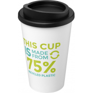 Kubek Americano Eco z recyklingu o pojemności 350 ml, biały, czarny