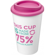 Kubek Americano Eco z recyklingu o pojemności 350 ml, biały, różowy