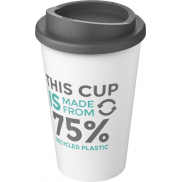 Kubek Americano Eco z recyklingu o pojemności 350 ml, biały, szary