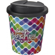 Brite-Americano® Espresso 250 ml tumbler with spill-proof lid, biały, czarny