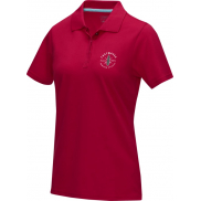 Damska organiczna koszulka polo Graphite, l, czerwony