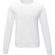 Zenon męska bluza z okrągłym dekoltem , 4xl, biały