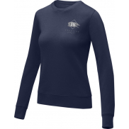 Zenon damska bluza z okrągłym dekoltem , 4xl, niebieski