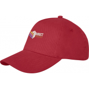 5-panelowa czapka Doyle, czerwony