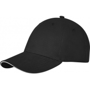 6-panelowa czapka baseballowa Darton, czarny