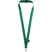 Smycz Tom z PET z recyklingu z zamknięciem awaryjnym, zielony