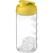 Shaker H2O Active Bop o pojemności 500ml, żółty, biały
