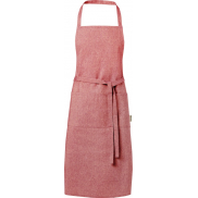 Pheebs Fartuch z bawełny z recyklingu o gramaturze 200 g/m², czerwony