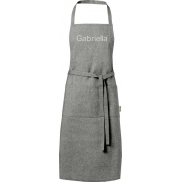 Pheebs Fartuch z bawełny z recyklingu o gramaturze 200 g/m², czarny