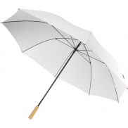 Wiatroodporny parasol golfowy 76 cm z PET z recyklingu Romee, biały