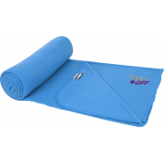 Koc polarowy z plastiku z recyklingu Willow, niebieski