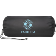 Koralowy koc polarowy z plastiku z recyklingu Lily, niebieski