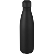 Cove Izolowana próżniowo butelka ze stali nierdzewnej o pojemności 500 ml, czarny