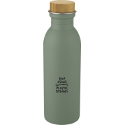 Bidon Kalix o pojemności 650 ml ze stali nierdzewnej, zielony