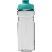 Bidon H2O Active® Base Tritan™ o pojemności 650 ml z klapką, biały, niebieski