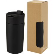 Kubek Jetta izolowany próżniowo i powlekany miedzią o pojemności 330 ml, czarny