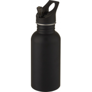 Bidon Lexi ze stali nierdzewnej o pojemności 500 ml, czarny