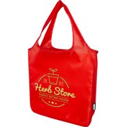 Duża torba Ash z plastku PET z recyklingu i certyfikatem GRS, czerwony