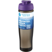 H2O Active® Eco Tempo 700 ml bidon z klapką, fioletowy, szary
