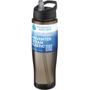 H2O Active® Eco Tempo 700 ml bidon z wyciąganym dzióbkiem, czarny, szary