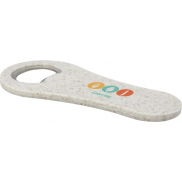 Otwieracz do butelek ze słomy pszenicznej Schyn, biały