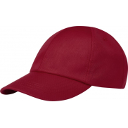 Cerus 6-panelowa luźna czapka z daszkiem, czerwony